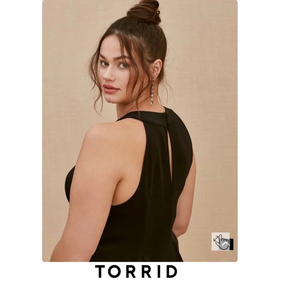 NEW TORRID Mini Scuba Fluted Dress - Picture 2 of 11